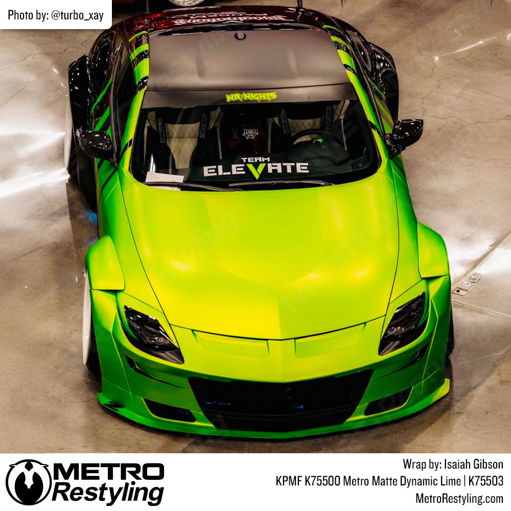 lime green nissan wrap