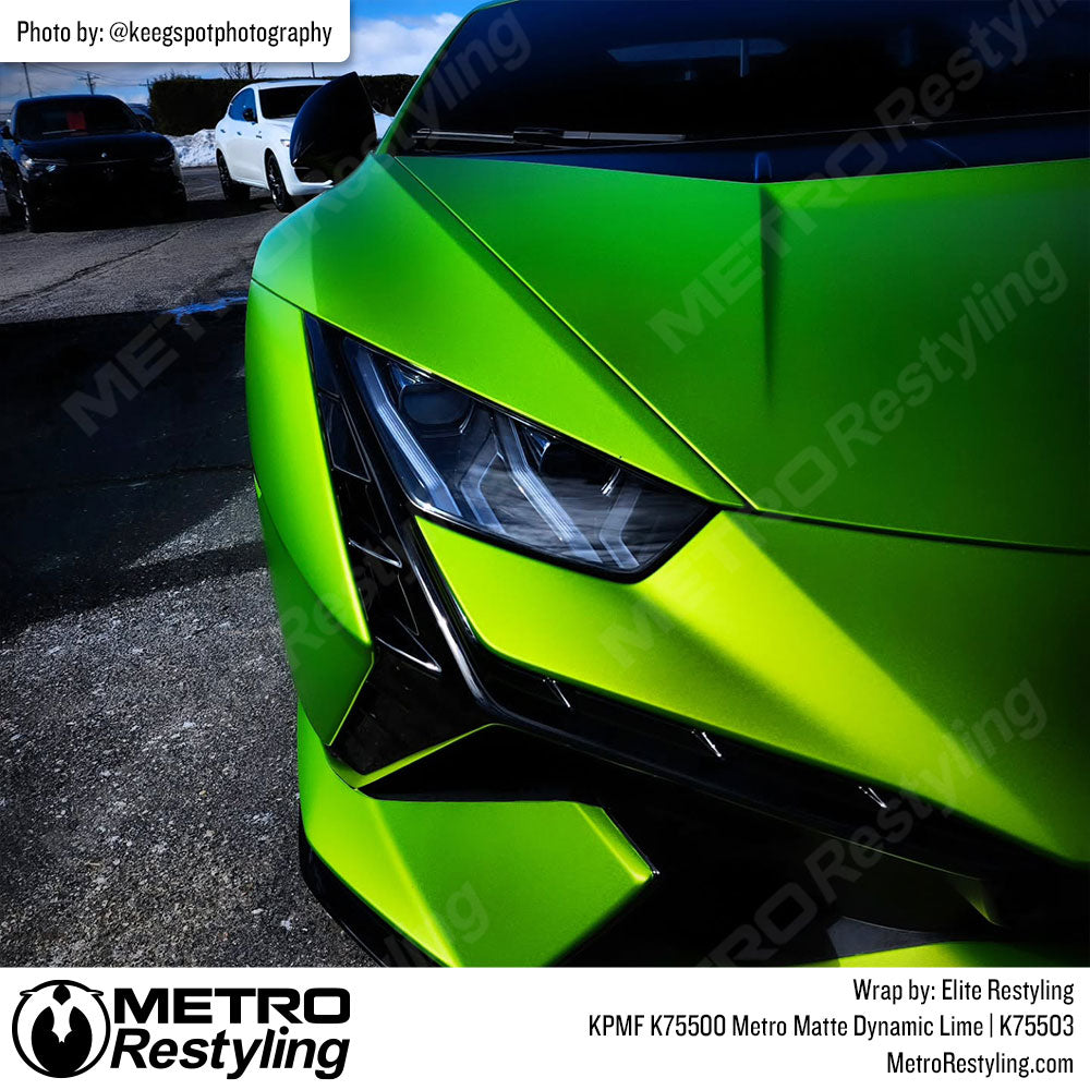 lime green lambo wrap