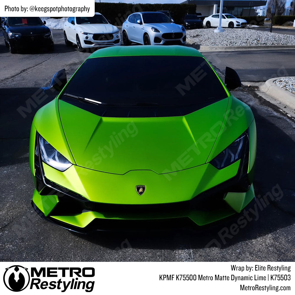 lime green lambo wrap
