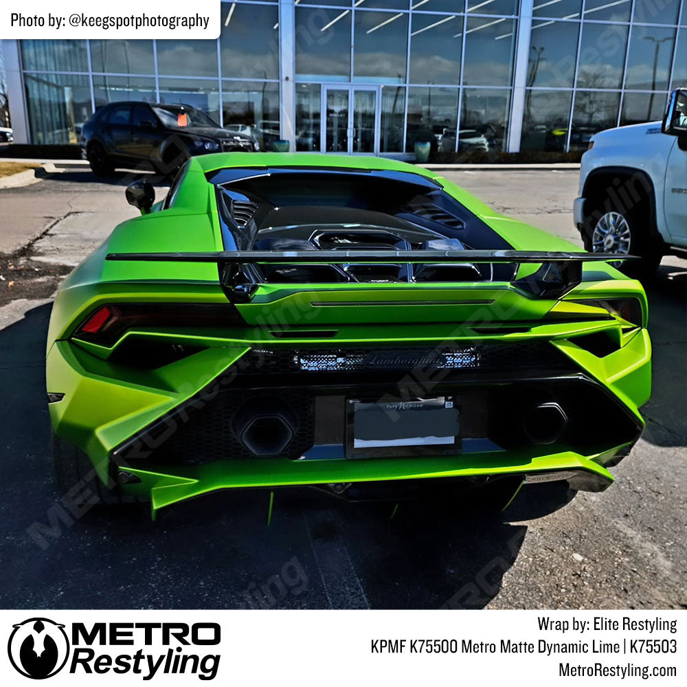lime green lambo wrap