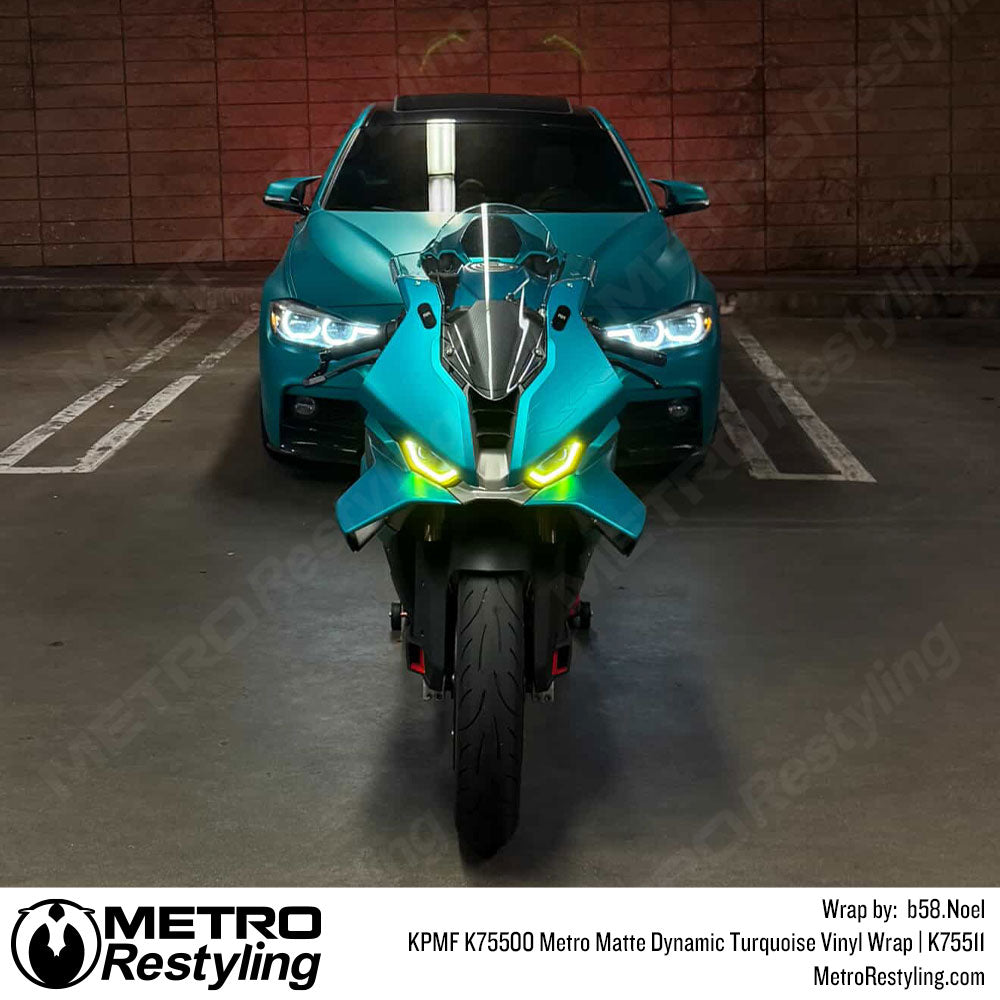 KPMF K75500 Metro Matte Dynamic Turquoise Vinyl Wrap | K75511