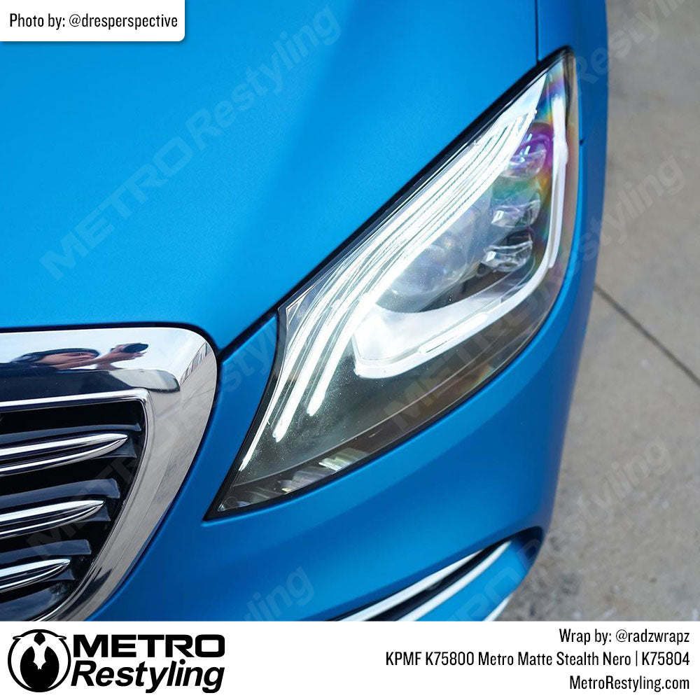 Metro Blue Mercedes Vinyl Wrap