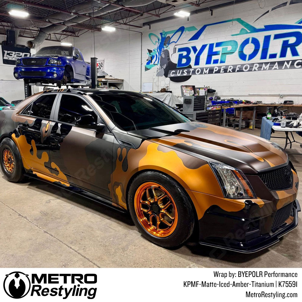 KPMF Matte Iced Amber car wrap