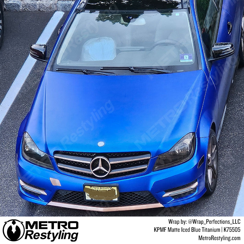 blue mercedes benz wrap