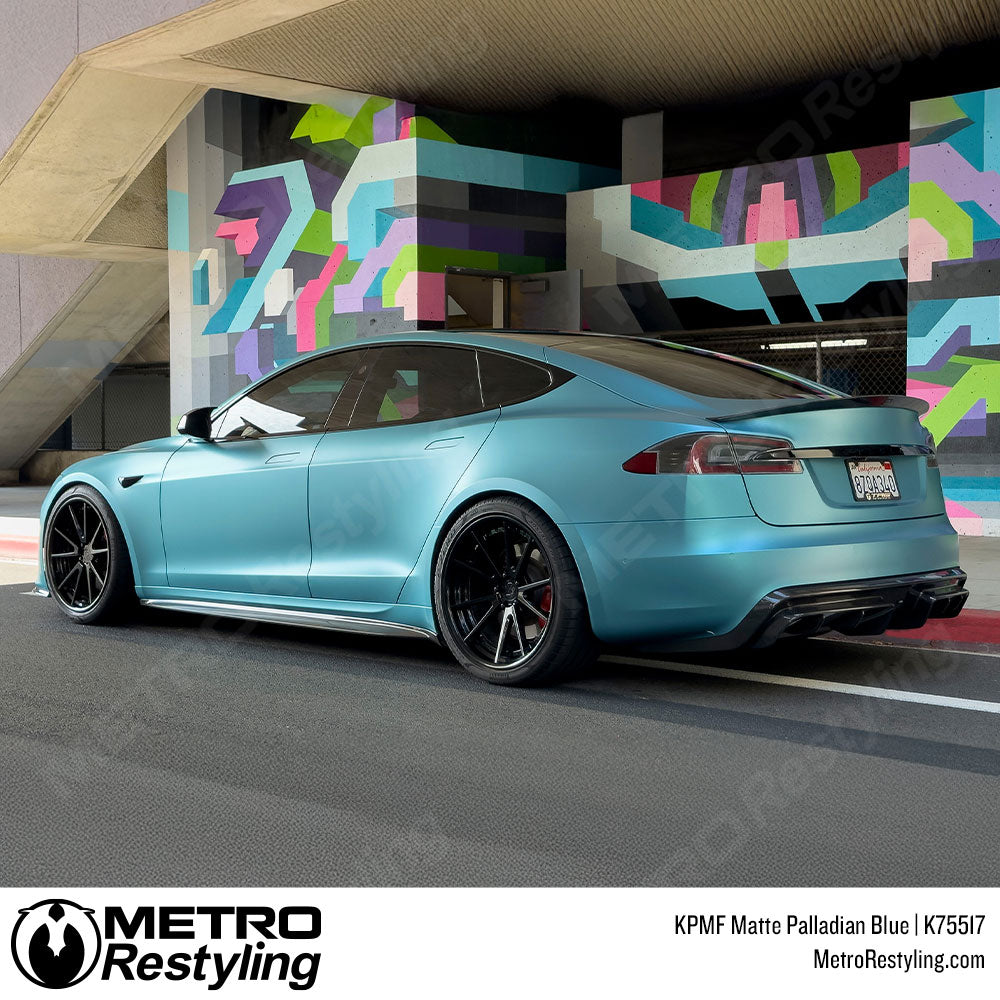 palladian blue tesla wrap