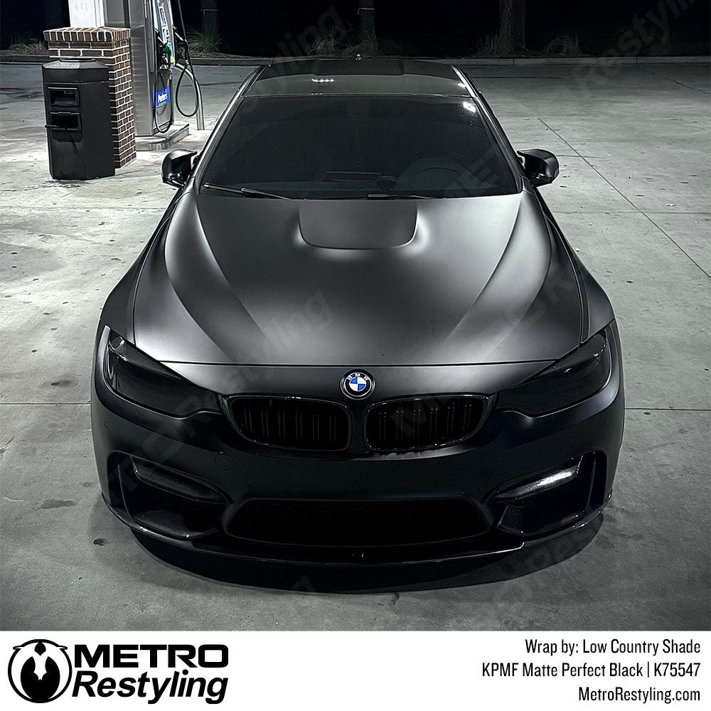 KPMF K75400 Matte Perfect Black Vinyl Wrap | K75547