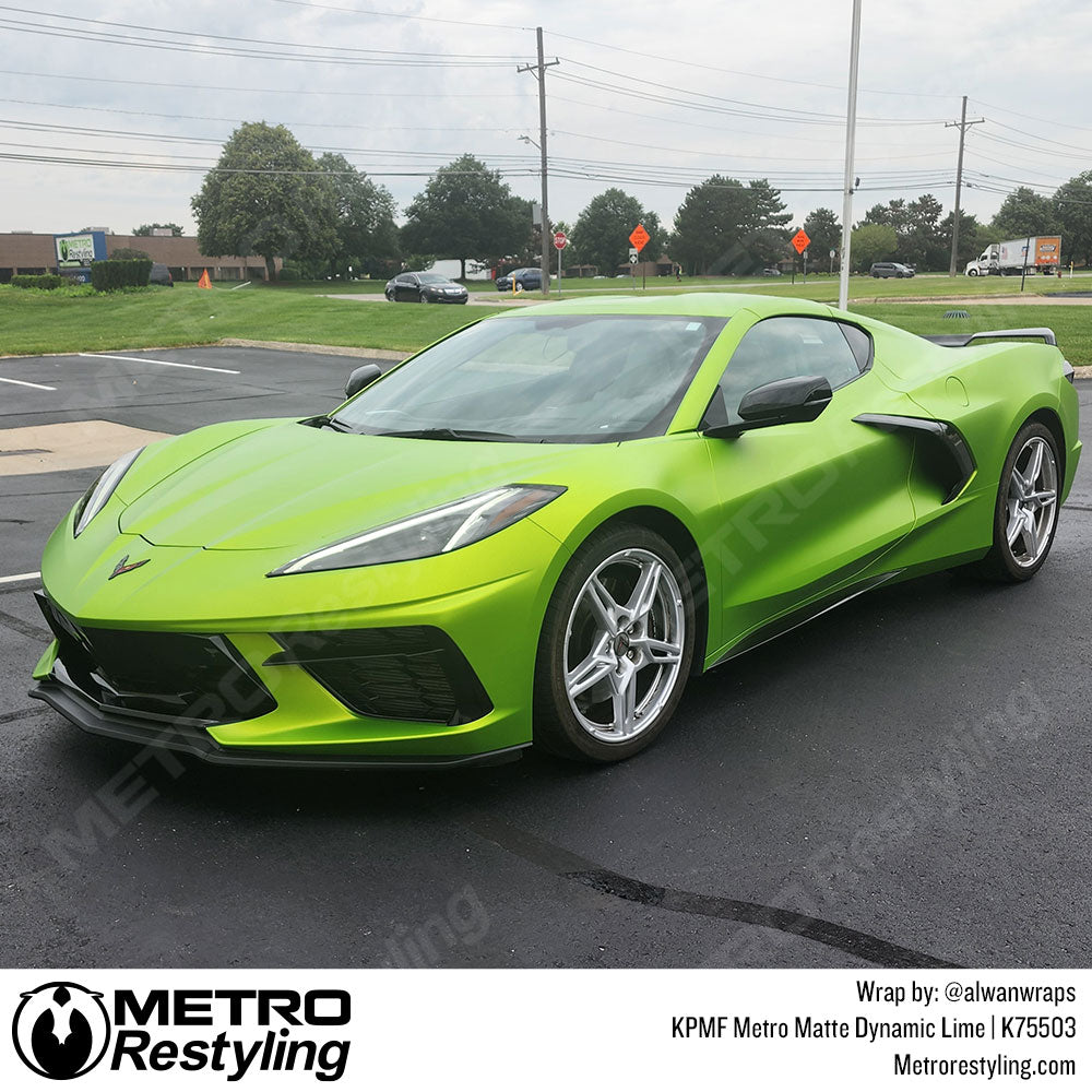 green corvette wrap