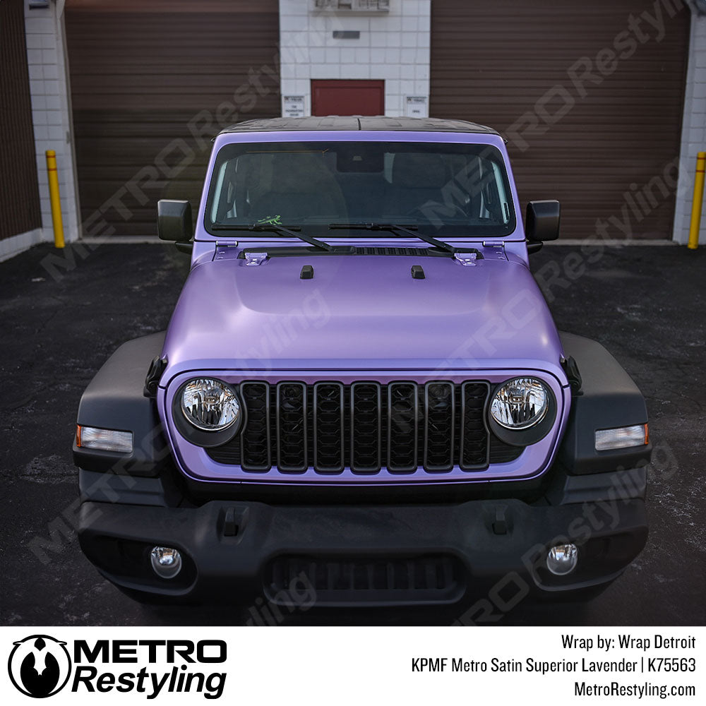 satin lavender jeep wrap