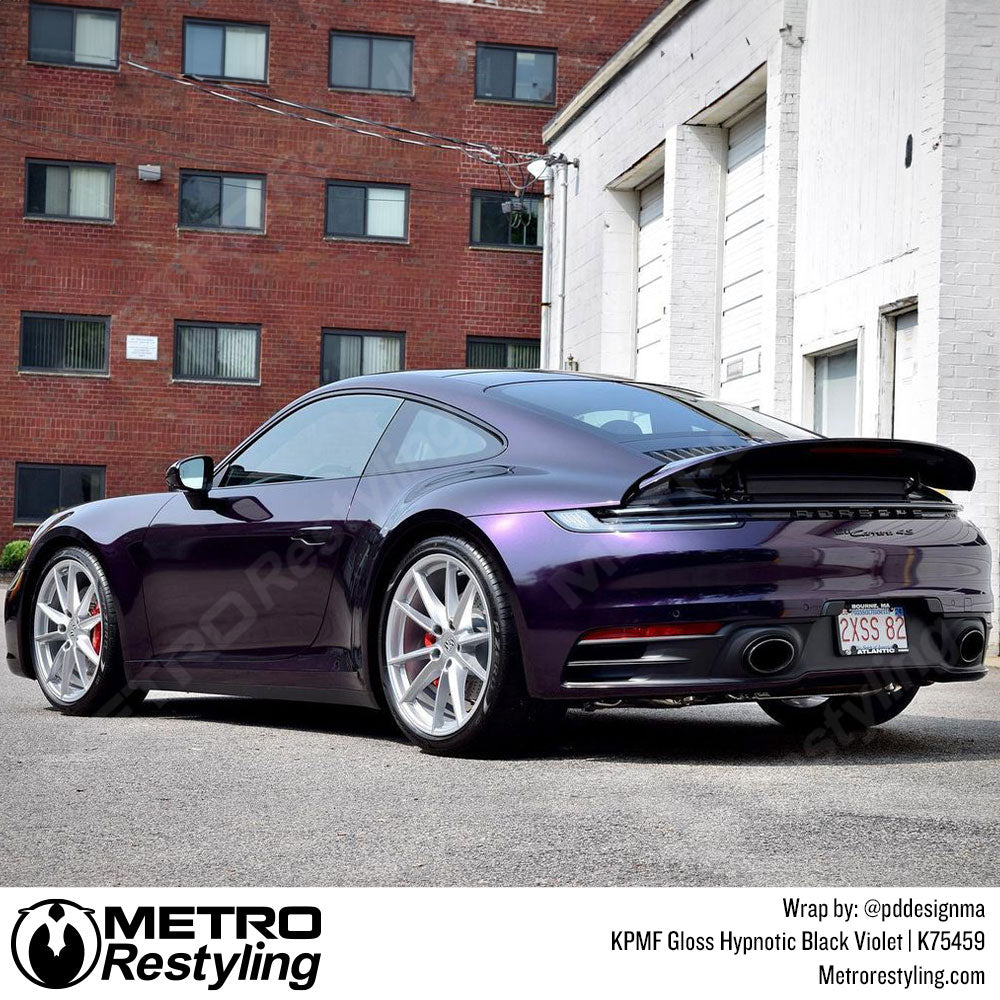 Gloss Hypnotic Black Violet Vinyl Wrap - KPMF | Metro Restyling