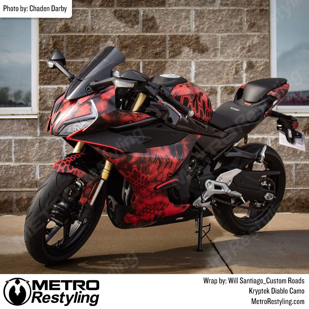 Motorcycle kryptek diablo wrap