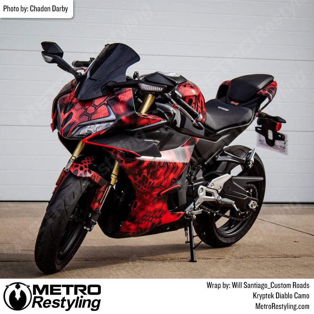 Motorcycle kryptek wrap