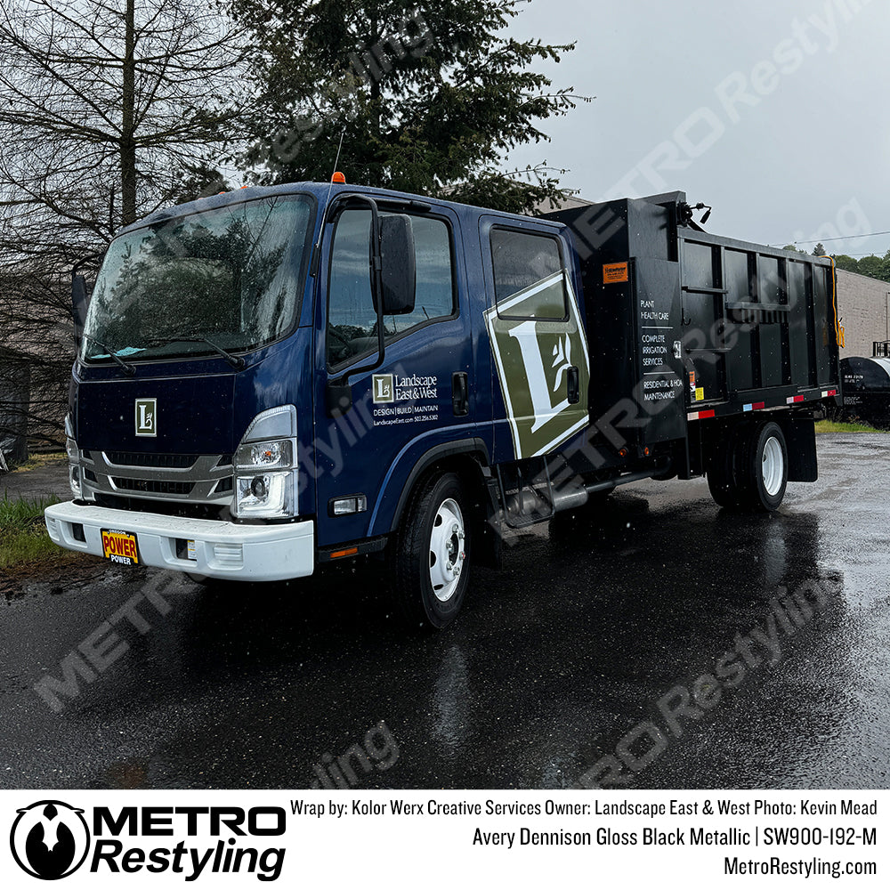 blue truck wrap
