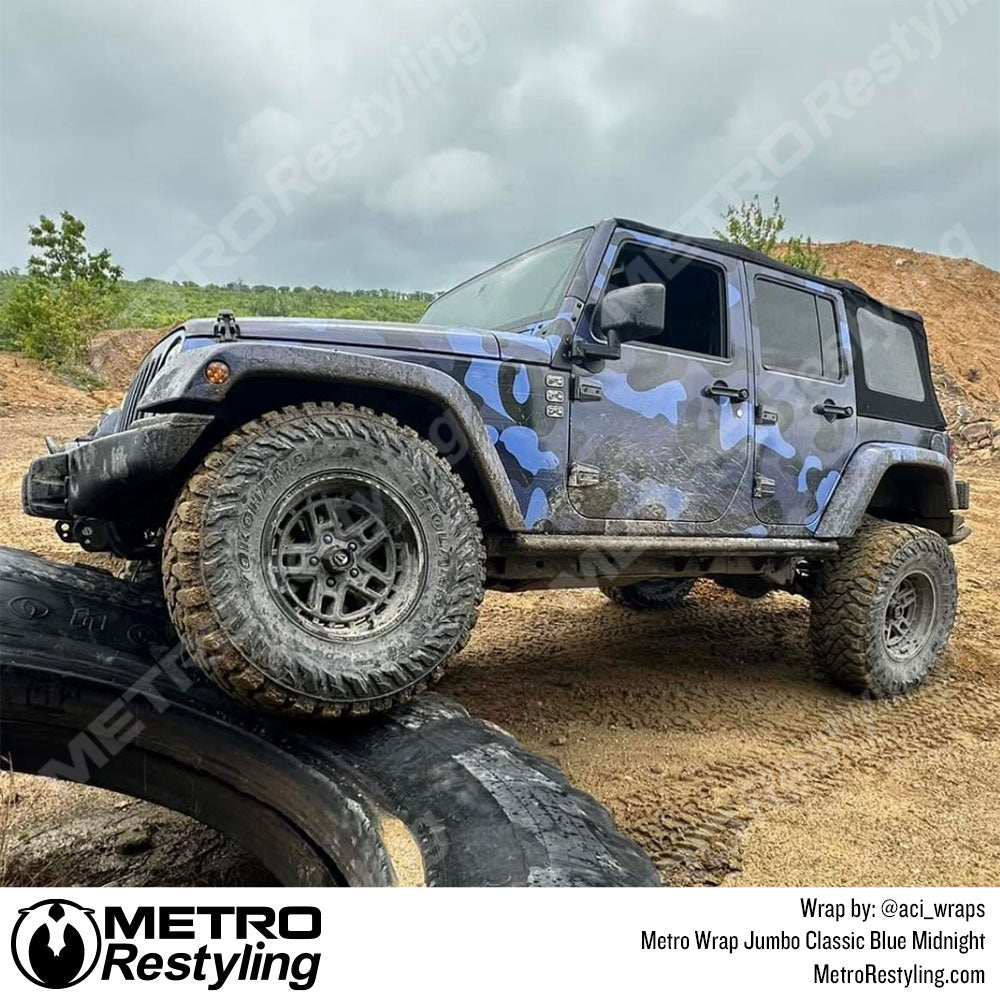 blue camo jeep wrangler wrap