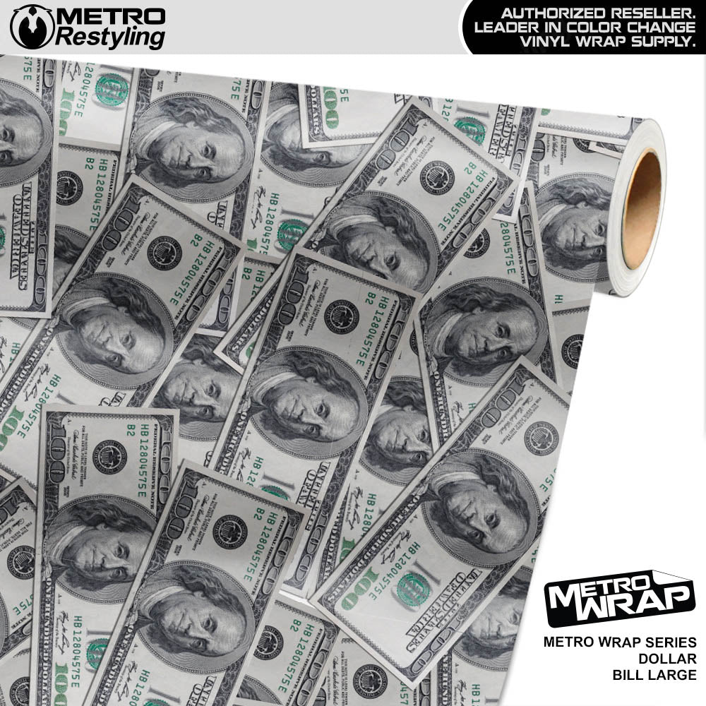 Metro Wrap Large $100 Dollar Bill Vinyl Film