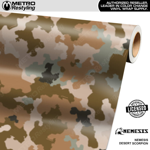 Nemesis Desert Scorpion Camo Vinyl Car Wrap | Metro Restyling