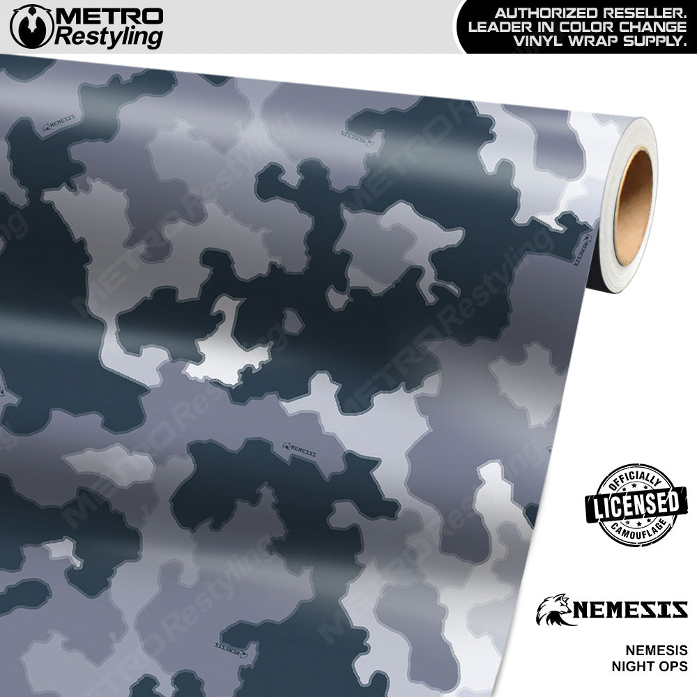 Nemesis Night Ops Camouflage Vinyl Wrap Film