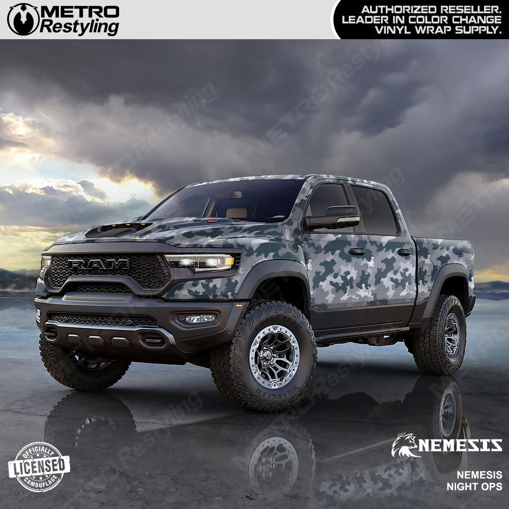 Nemesis Night Ops Camouflage Truck wrap