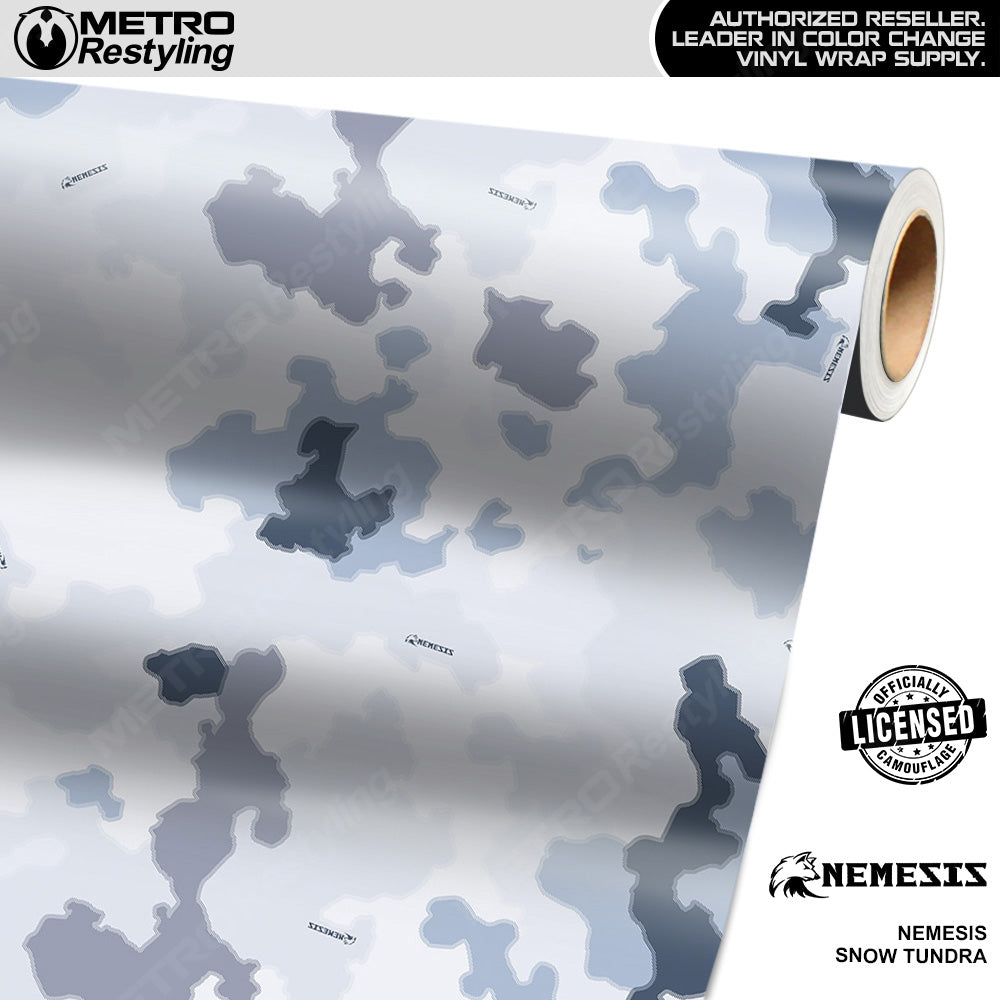 Nemesis Snow Tundra Camouflage Vinyl Wrap Film