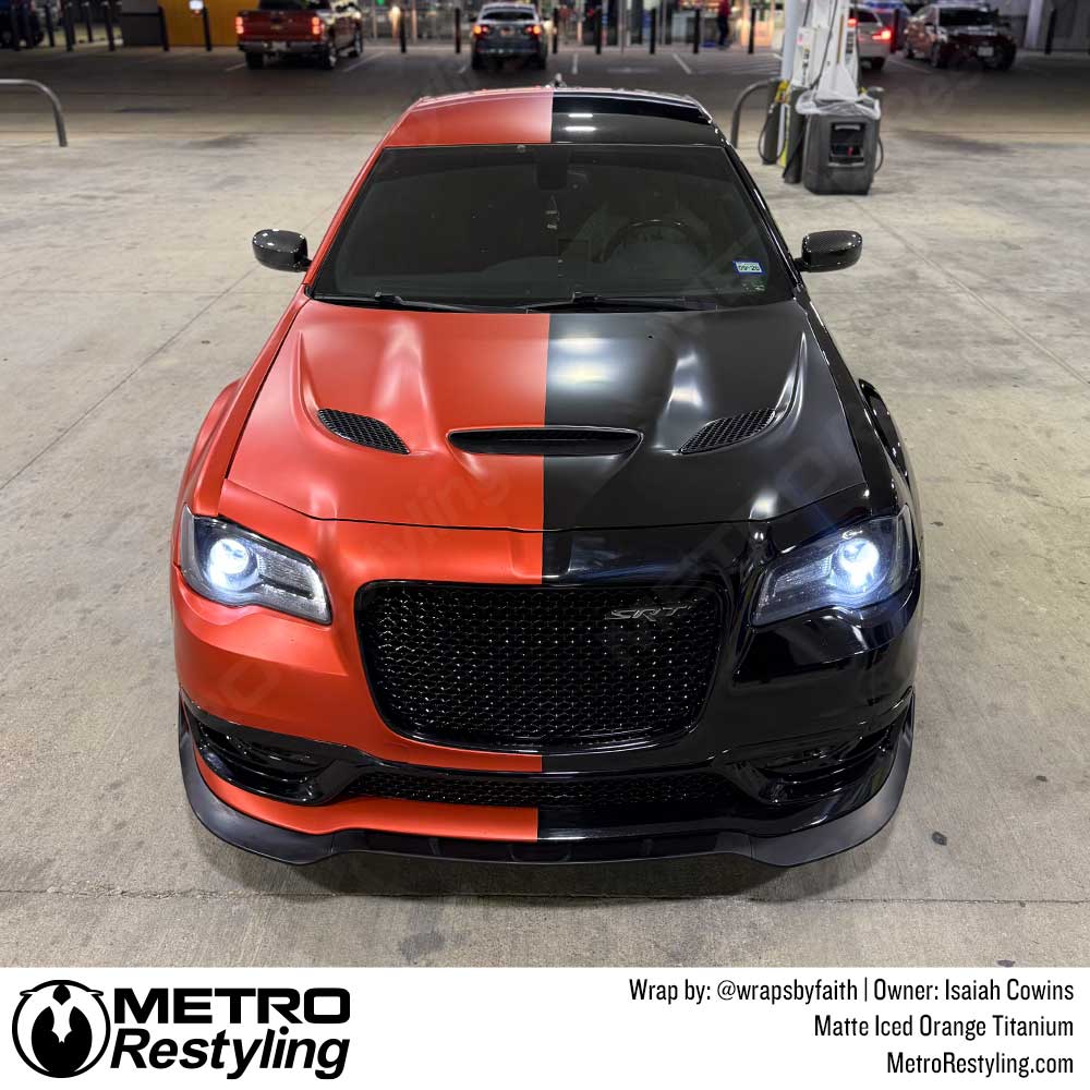 KPMF K75500 Matte Iced Orange Titanium Vinyl Wrap | K75502