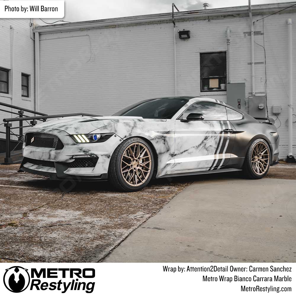 Metro Wrap Bianco Carrara Marble Vinyl Film