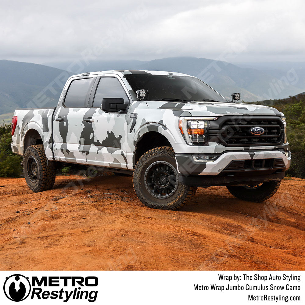 Realtree Snow Camo Truck Wrap