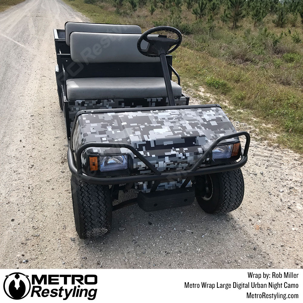 camo golf cart wrap