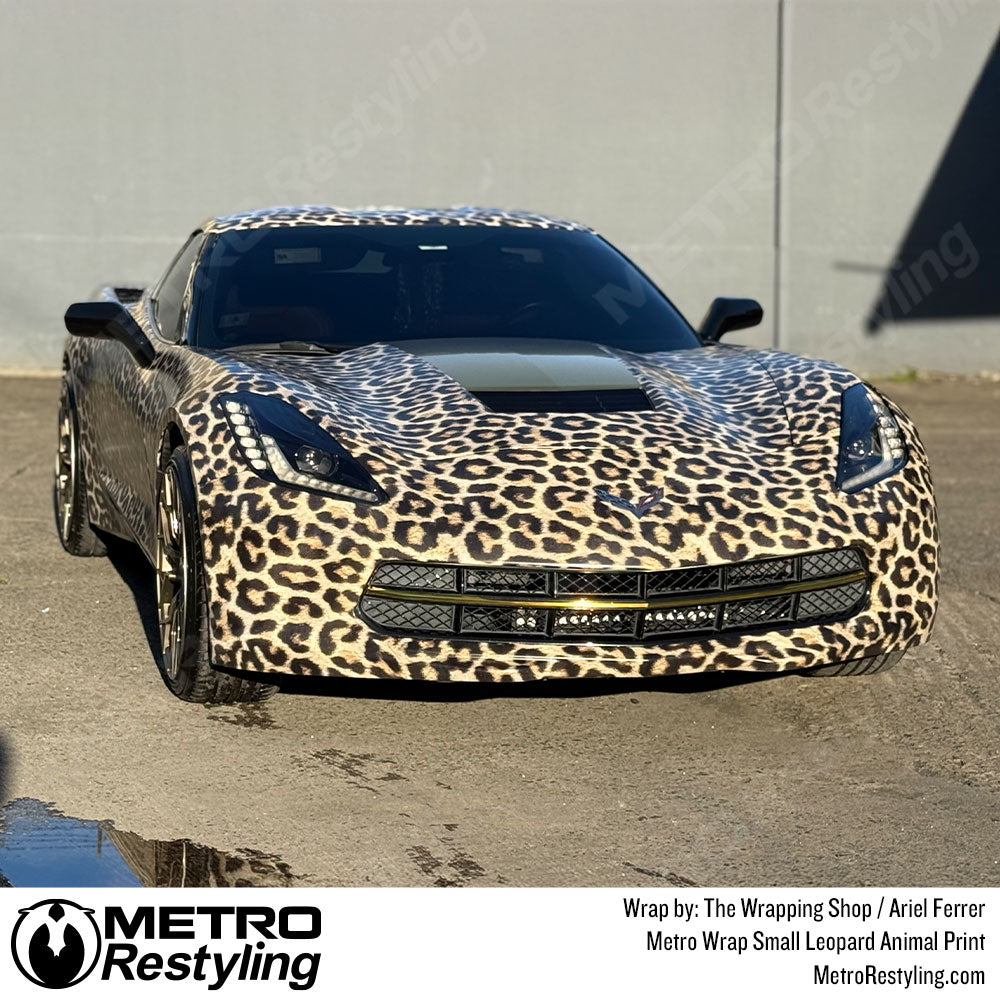 leopard print corvette wrap