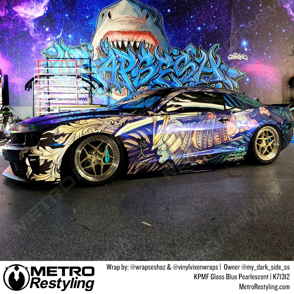 Gloss Blue Pearlescent Overlaminate - KPMF | Metro Restyling
