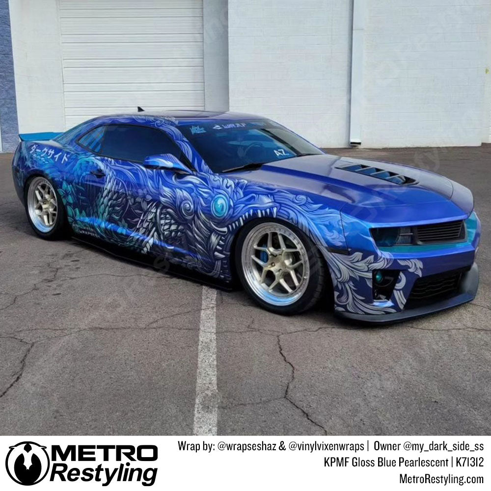 Gloss Blue Pearlescent Overlaminate - KPMF | Metro Restyling