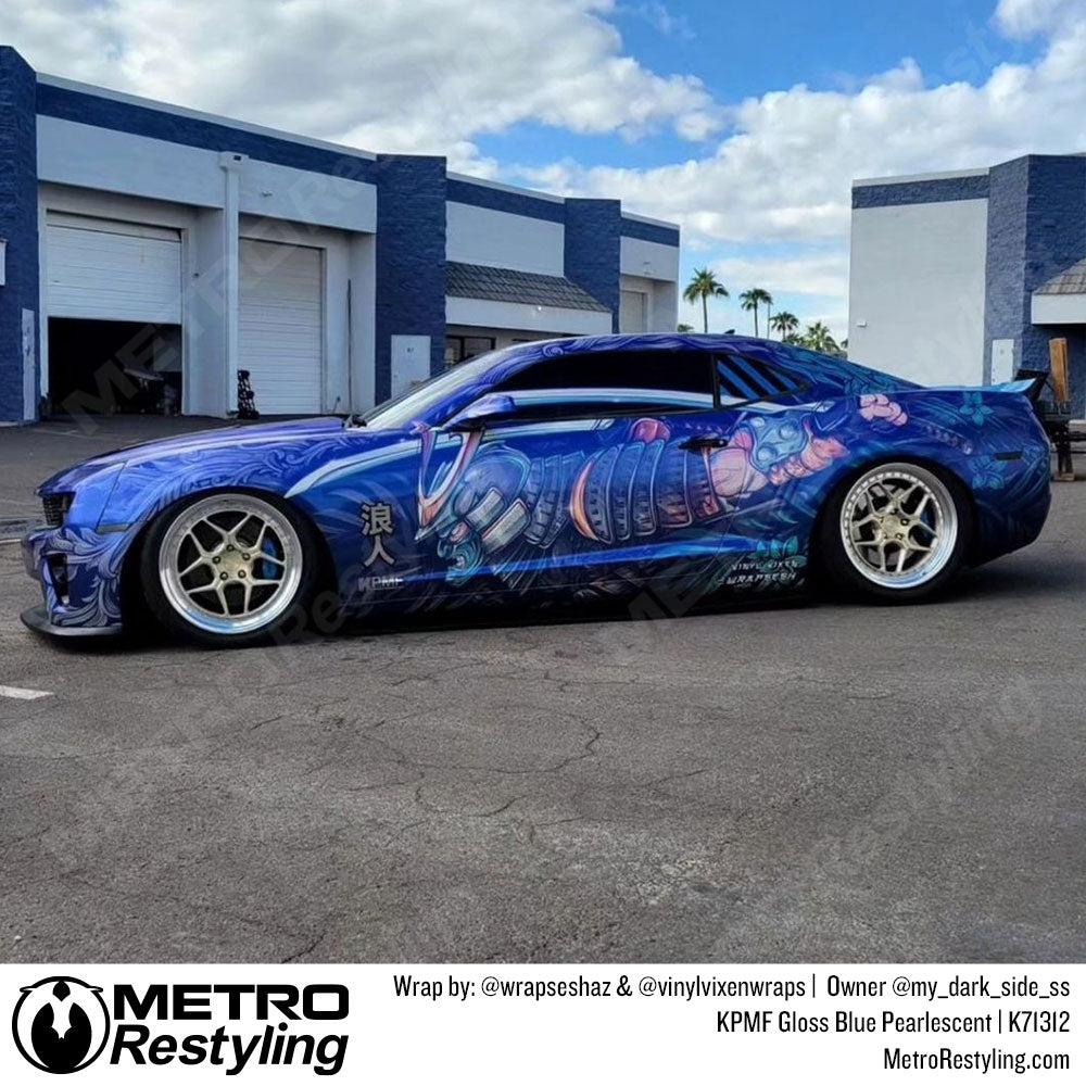 Gloss Blue Pearlescent Overlaminate - KPMF | Metro Restyling