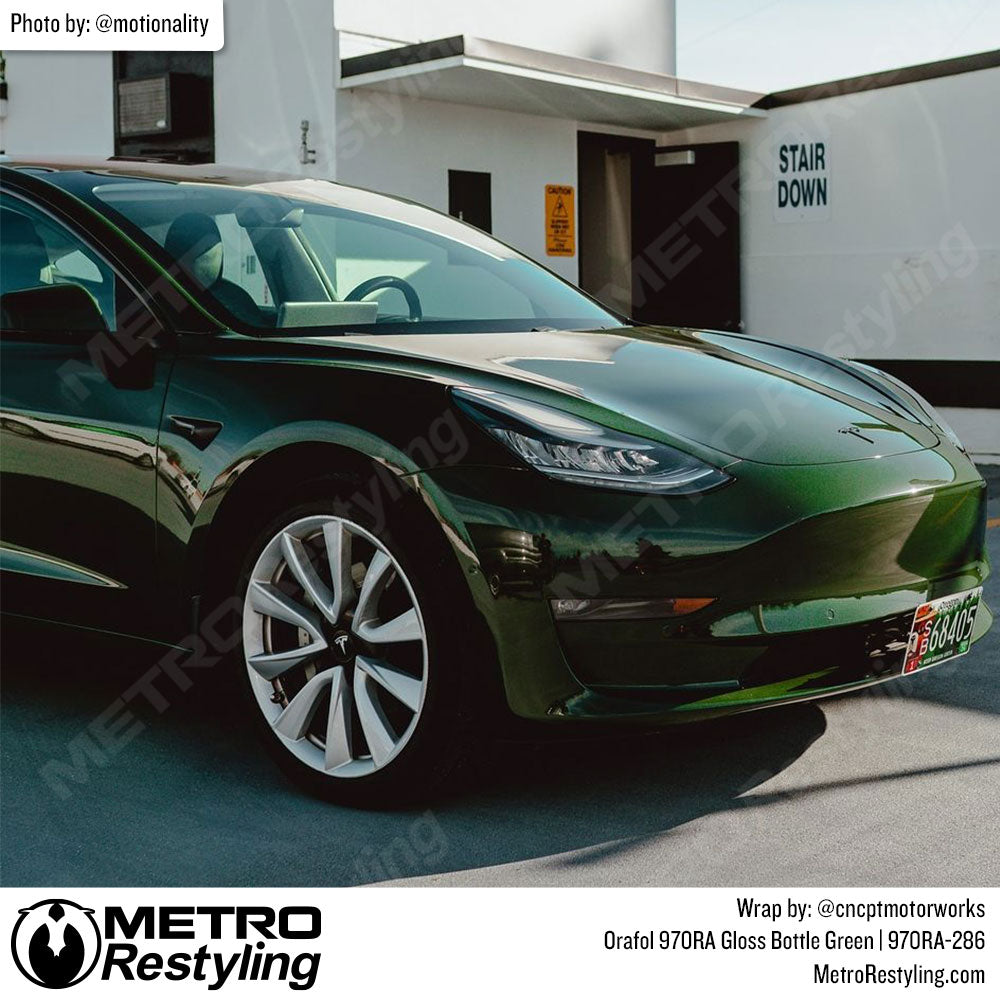 Orafol Gloss Bottle Green Vinyl Wrap | Metro Restyling