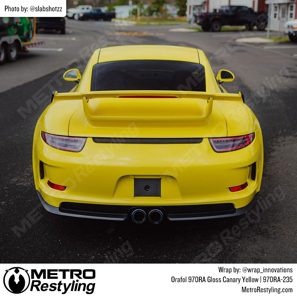 Orafol Gloss Canary Yellow Vinyl Wrap | Metro Restyling