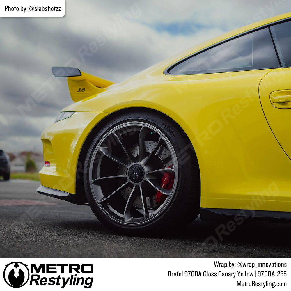 Orafol Gloss Canary Yellow Vinyl Wrap | Metro Restyling