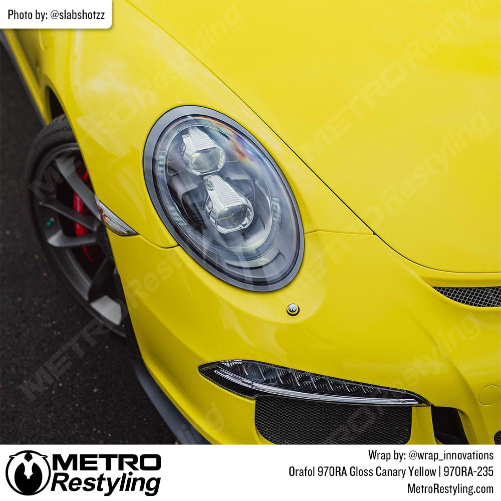 Orafol Gloss Canary Yellow Vinyl Wrap | Metro Restyling