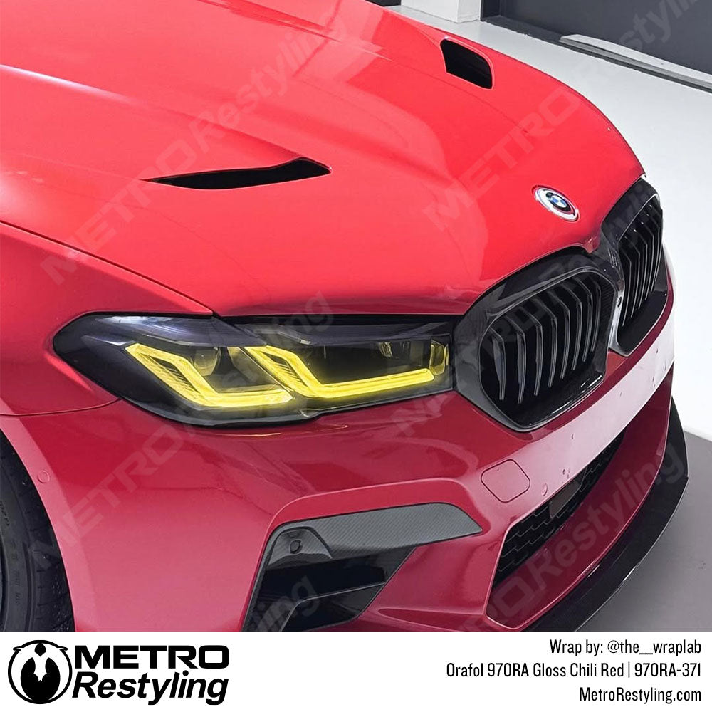 red bmw wrap