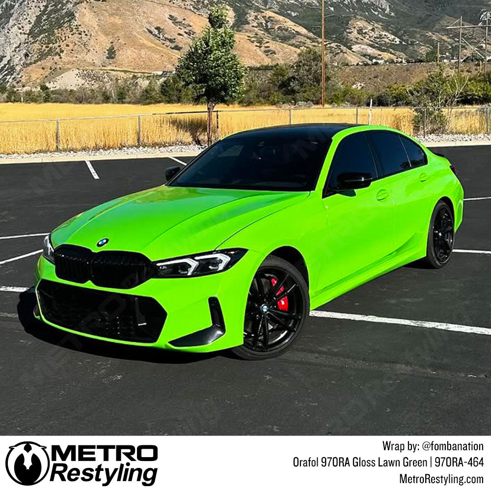 lime green bmw wrap