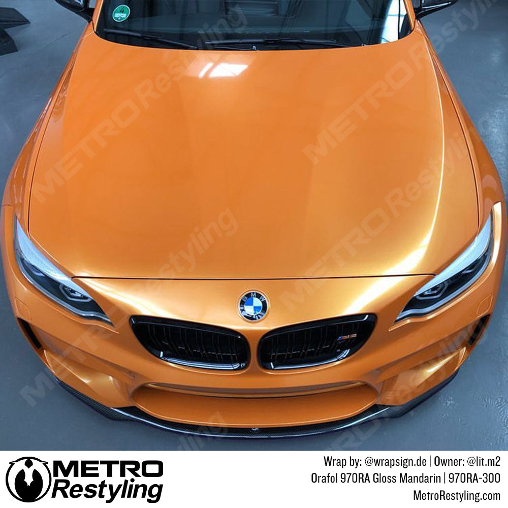 Orange BMW M2 Wrap