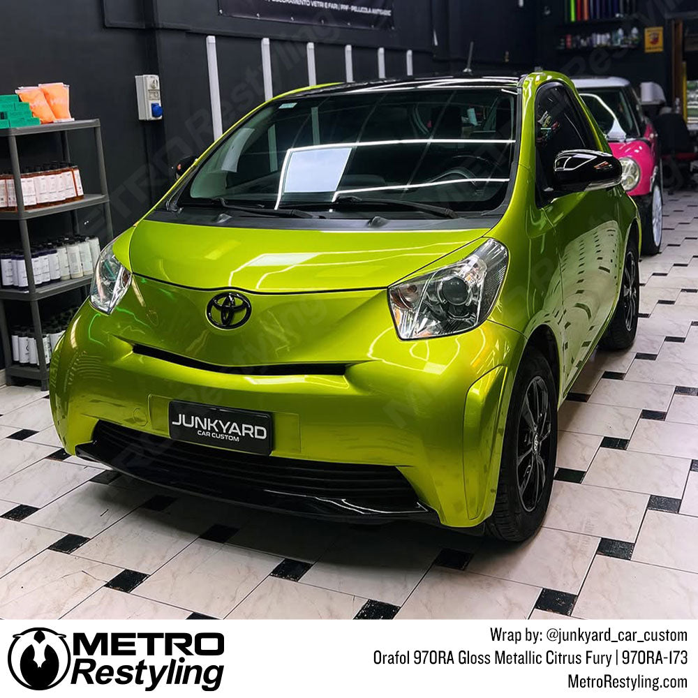 neon green toyota wrap