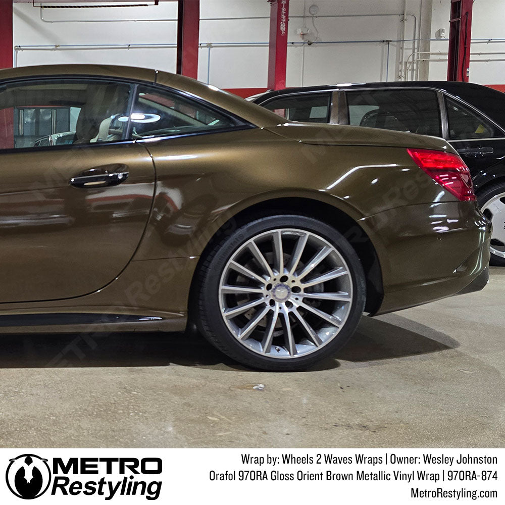 Orafol 970RA Gloss Orient Brown Metallic Vinyl Wrap | 970RA-874 (Special Order)