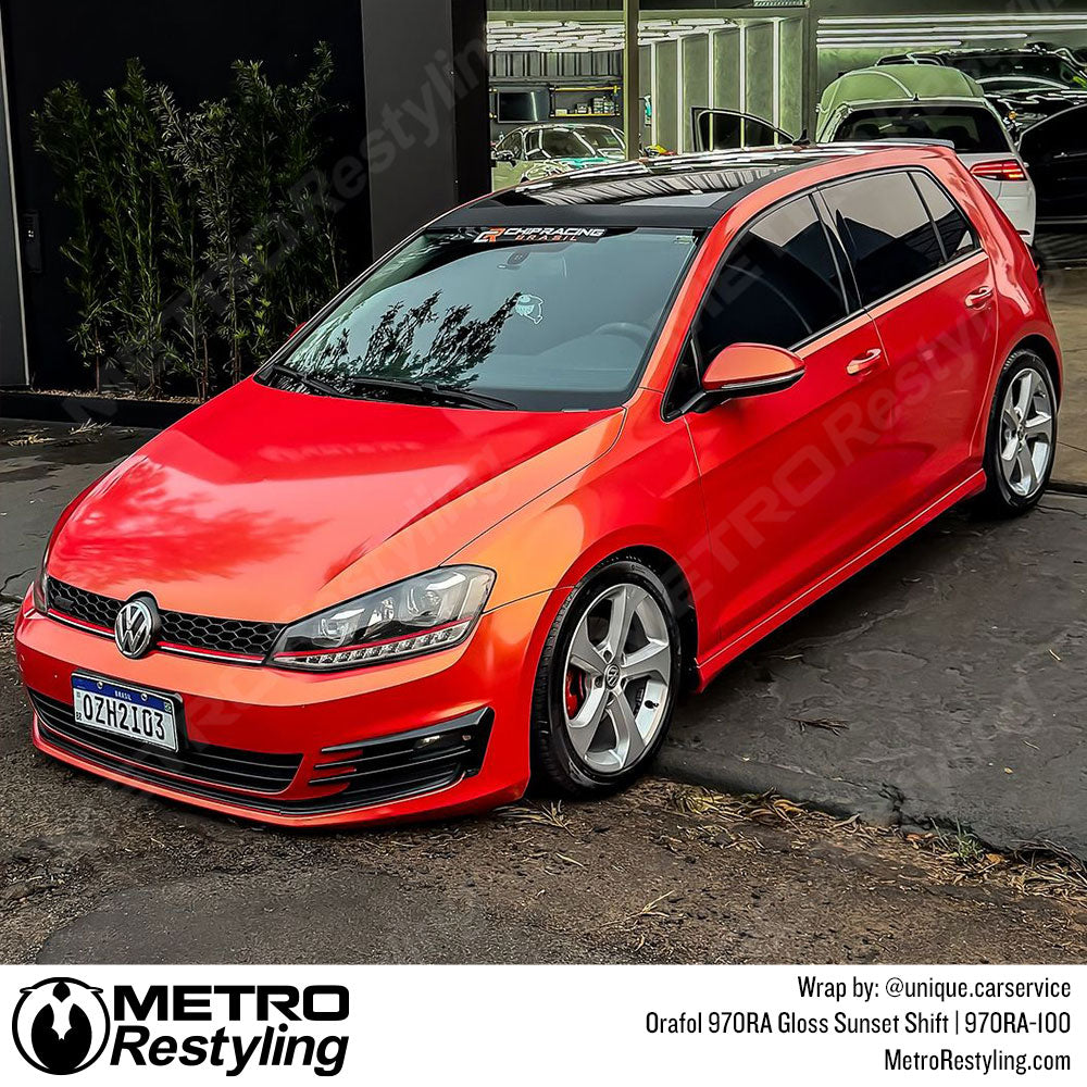 Gloss sunset shift volkswagen wrap