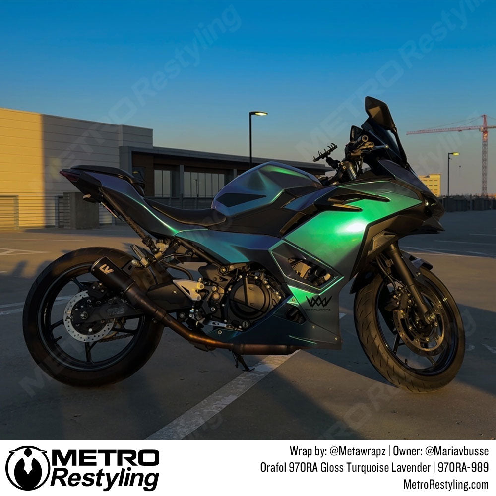 Color Shift Motorcycle Wrap