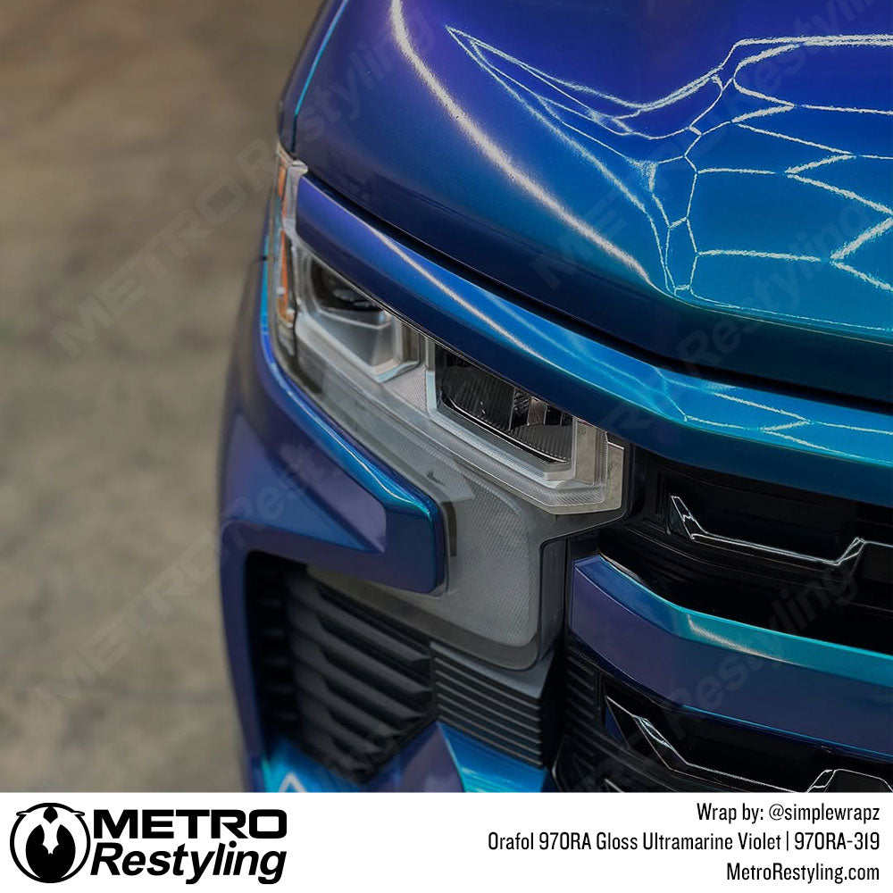 gloss blue purple color shift wrap