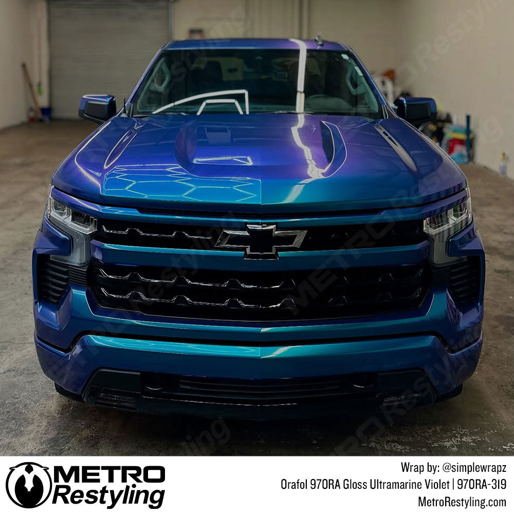 gloss blue purple color shift wrap