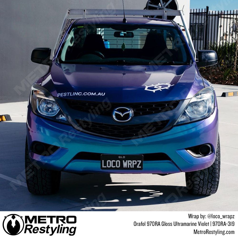 Gloss Ultramarine Violet Mazda Wrap