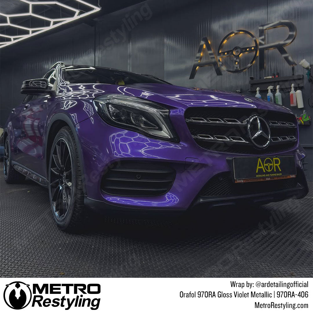 violet mercedes wrap