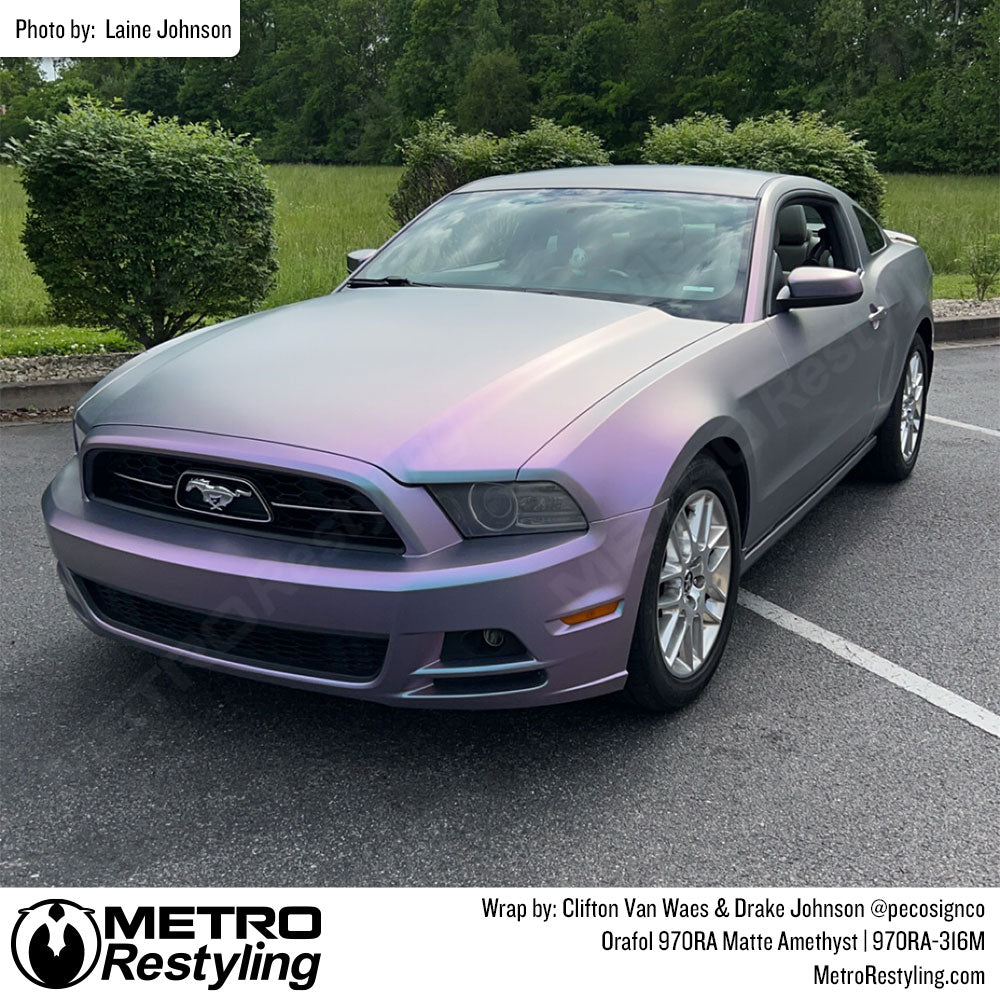 Orafol 970RA Matte Amethyst Ford Mustang Wrap