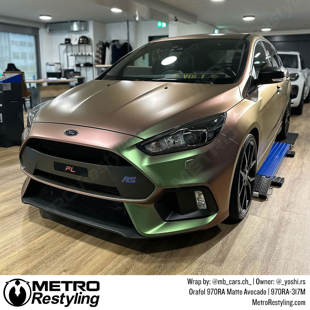 ford with color change vinyl wrap