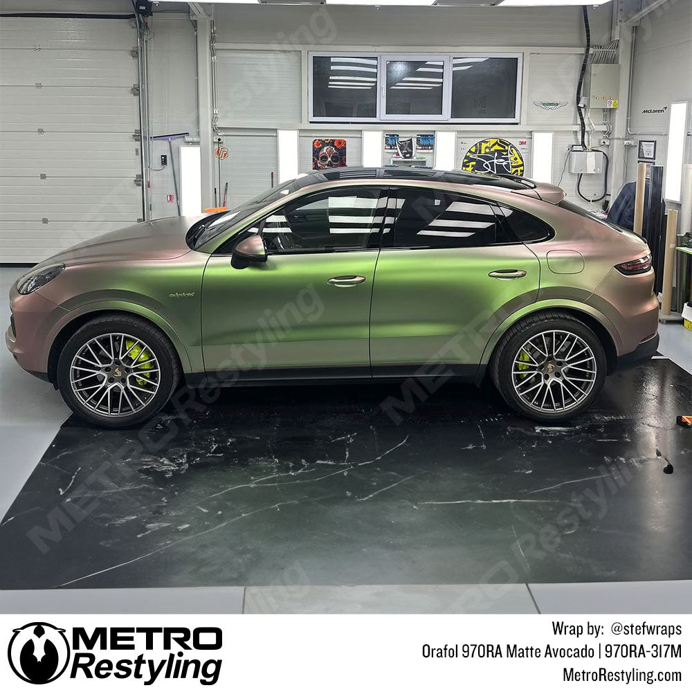 green color shift suv wrap