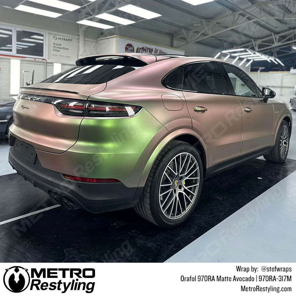 green color shift suv wrap