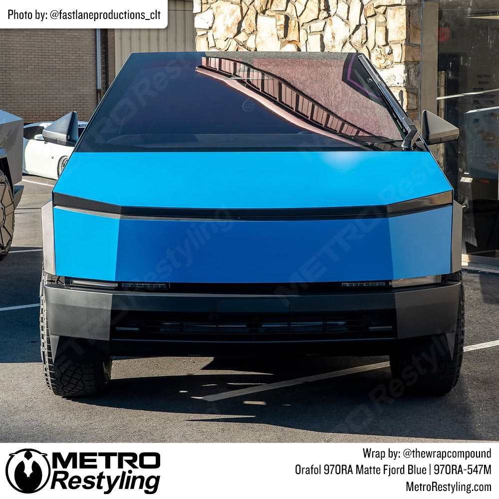 Orafol Matte Fjord Blue Vinyl Wrap | Metro Restyling